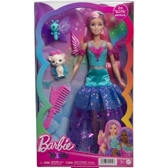 7'' Long Fantasy Hair Two Fairytale Dress“Malibu” Touch of Magic Barbie Doll - Picture 6 of 6